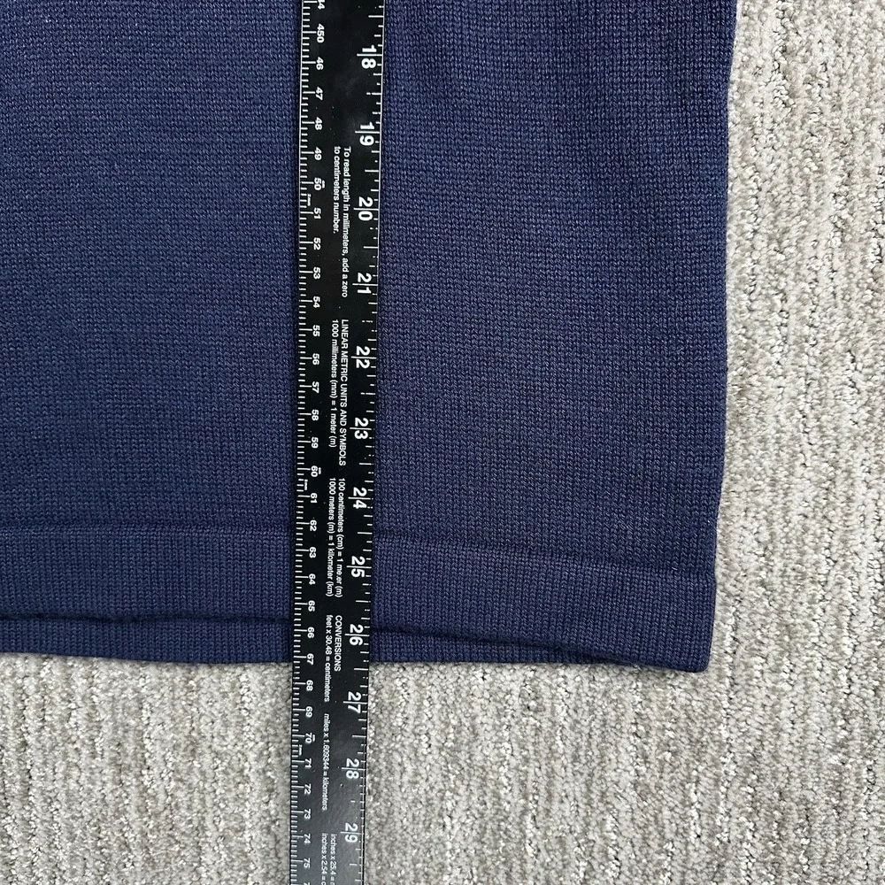 The North Face A5 Series‎ 1/4 Zip Sweater Pullover Wool Blend Men's L Blue
